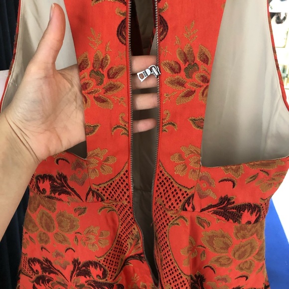 Alice + Olivia Mollie Fit & Flare Brocade Dress - Picture 8 of 11